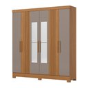 Ver imagem 2 de Guarda Roupa Casal 6 Portas com Espelho 3 Gavetas BE380 Briz