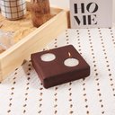 Ver imagem 2 de Vela decorativa de madeira cor imbuia