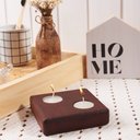 Ver imagem 3 de Vela decorativa de madeira cor imbuia