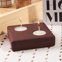 Ver imagem 1 de Vela decorativa de madeira cor imbuia