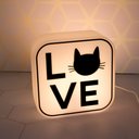 Ver imagem 1 de Luminária Box Cat Lovers Led Polietileno