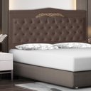Ver imagem 2 de Cabeceira de Cama Box Helena Casal 140 Cm Capitonê Retro Botão Encapados Suede Rosê Eli Móveis