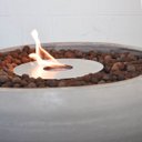 Ver imagem 6 de Lareira Ecológica Externa Cimento Queimador Inox 304 - Porak Bacia 80 cm