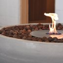 Ver imagem 3 de Lareira Ecológica Externa Cimento Queimador Inox 304 - Porak Bacia 80 cm