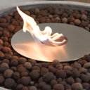 Ver imagem 7 de Lareira Ecológica Externa Cimento Queimador Inox 304 - Porak Bacia 80 cm