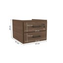 Ver imagem 2 de Gaveteiro De Mesa 2 Gavetas Com Chave Versatile Munique 37cm