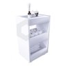 Carrinho Auxiliar Mdf P/Manicure C/3 Bandejas P/Esmaltes - 1