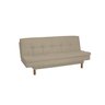 Sofa + Cama Casal 3 Lug Munique Bege REC ESTOFADOS - 3