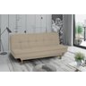 Sofa + Cama Casal 3 Lug Munique Bege REC ESTOFADOS - 2