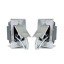 Ver imagem 1 de Kit 2 Un Suporte Gancho Embutir Armar Rede Descanso Cromado Inox