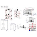 Ver imagem 5 de Conjunto de Quarto Aurora 4 Portas 6 Gavetas MDP-MDF Branco Multimóveis