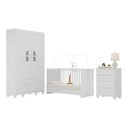 Ver imagem 6 de Conjunto de Quarto Aurora 4 Portas 6 Gavetas MDP-MDF Branco Multimóveis