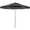 Ombrellone 2,4 Metros (diâmetro) Bagum Armação de Madeira Belfix ( Cores ) - Preto - 1