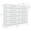 Ver imagem 4 de Cômoda Vitoria 10 Gavetas - Panorama Móveis