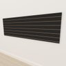 Painel canaletado mdf preto 90x270 panel canelado preto kit painel canelado preto painel caneletado - 1
