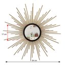 Ver imagem 4 de Espelho decorativo de parede redondo com moldura palitada Órion Dourado