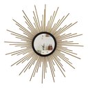 Ver imagem 1 de Espelho decorativo de parede redondo com moldura palitada Órion Dourado
