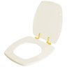 Assento Sanitário Soft Close Thema Biscuit para Vaso Incepa com Ferragem Dourada - 2