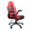Cadeira Gamer Eudes C/ Apoio de Braço Retrátil TECIDO PU VERMELHO By Art Design - 2
