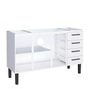 Ver imagem 2 de Gabinete de Aço para Pia 150cm Juno/apolo 4 Gavetas Cozimax Branco