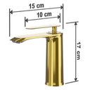 Ver imagem 6 de Torneira para Banheiro Misturador 100% Metal Premium Moscou Gold