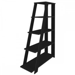 Estante para Livros Star 4 Prateleiras Preto - Artany Móveis - 3