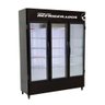 Expositor Auto Serviço 3 Portas Preto Externo e Branco Interno Eas 003 Se 220v - Fortsul - 1
