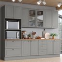 Ver imagem 1 de Cozinha Compacta 271,5cm 5 Peças 11 Portas 5 Gavetas Americana Henn