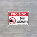 Ver imagem 3 de Combo 3 Placas De Sinalização Proibido Som Automotivo 30x20 Acesso - S-233/1 F9e