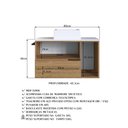 Ver mais imagens de Conjunto Banheiro Gabinete com Cuba e Espelheira Toalheiro 80cm Suspenso Multimóveis Crpro-CON036