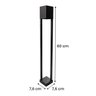 Poste Balizador de Jardim Flash Externo Preto Moderno 1xgu10 Pa-406 St3252 - 3