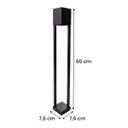 Ver imagem 3 de Poste Balizador de Jardim Flash Externo Preto Moderno 1xgu10 Pa-406 St3252