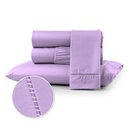 Ver imagem 5 de Jogo Lençol Cama Box Queen 3 Peças 400 Fios Micropercal Poliéster com Elástico Ponto Palito Liso