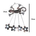 Ver imagem 4 de Sino Dos Ventos Lagarto Flores Kit 2 Unidades Jardim Quintal Varanda Enfeite Ambiente Externo Decora