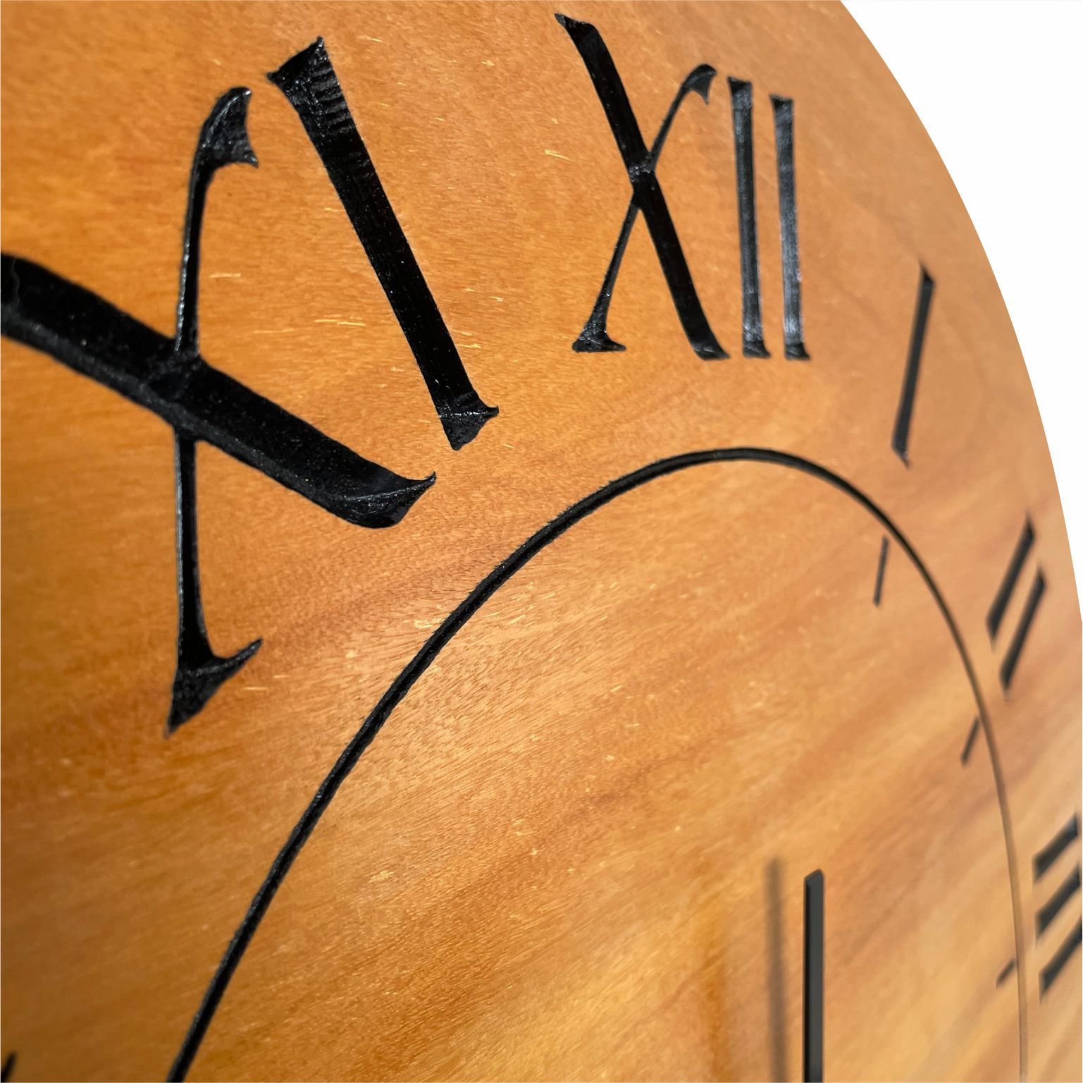 Relógio de Parede Decorativo Grande em Madeira Nobre 50cm - 6