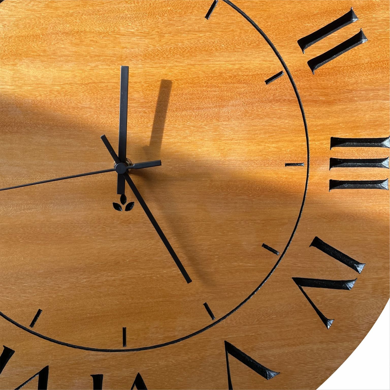 Relógio de Parede Decorativo Grande em Madeira Nobre 50cm - 3