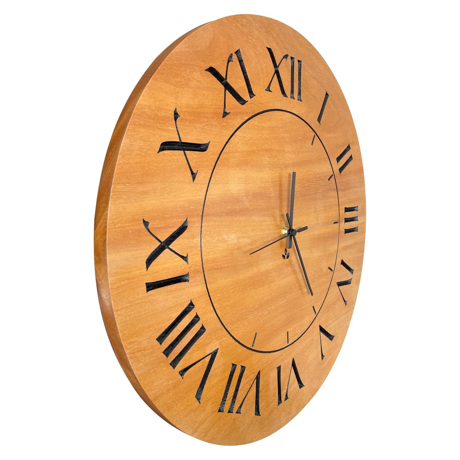 Relógio de Parede Decorativo Grande em Madeira Nobre 50cm - 8