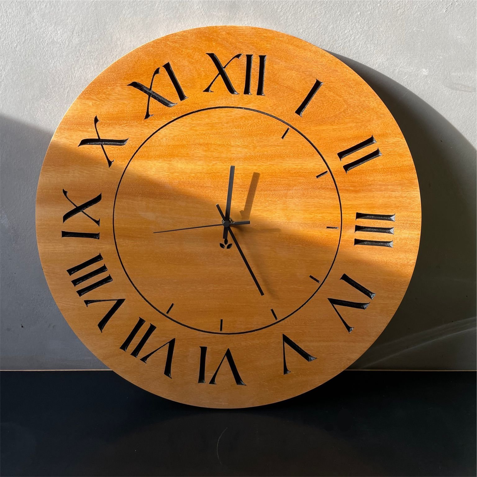 Relógio de Parede Decorativo Grande em Madeira Nobre 50cm - 7