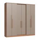 Ver imagem 3 de Guarda-Roupa 6 Portas 2 Gavetas Sonata New Cedro e Duna