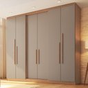 Ver imagem 1 de Guarda-Roupa 6 Portas 2 Gavetas Sonata New Cedro e Duna