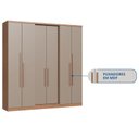 Ver imagem 5 de Guarda-Roupa 6 Portas 2 Gavetas Sonata New Cedro e Duna