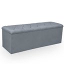 Ver imagem 4 de Recamier Bau Estofado Casal Padrão Anita 140 Cm Veludo