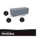 Ver imagem 5 de Recamier Bau Estofado Casal Padrão Anita 140 Cm Veludo