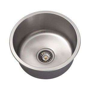 Cuba Para Cozinha Redonda Aço Inox 201 Tamoios 40 cm Pingoo.casa - Prata