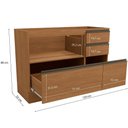 Ver imagem 4 de Balcão 120 cm 1 Porta 4 Gavetas Kappesberg Maxxi - G746