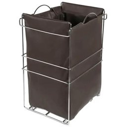 Cesto Tulha Aramado Deslizante para Roupa Suja Banheiro Lavanderia 33x59cm Masutti - 1