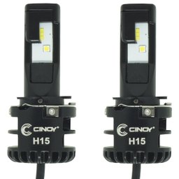 Kit Par Lâmpada Super Ultra Led Plus Automotiva H15 12000 Lumens 6500k Cinoy Yn-lslh15p - 1