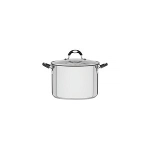 Espagueteira Solar Silicone em Aço Inox com Fundo Triplo com Tampa de Vidro 24 Cm 7,8 L