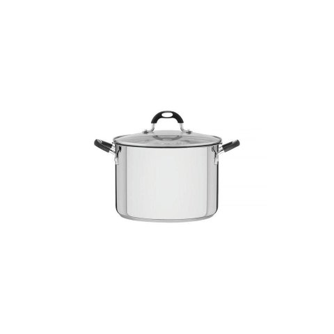 Espagueteira Solar Silicone em Aço Inox com Fundo Triplo com Tampa de Vidro 24 Cm 7,8 L