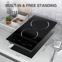 Ver imagem 3 de Gtkzw Cooktop de Indução Duplo 12" com 2 Queimadores e 9 Níveis (preto)